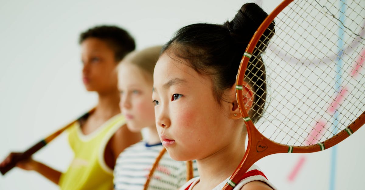 Close Up Video of Children Holding Rackets Free Stock Video Footage ...