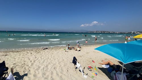 A Windy Day at a Beach