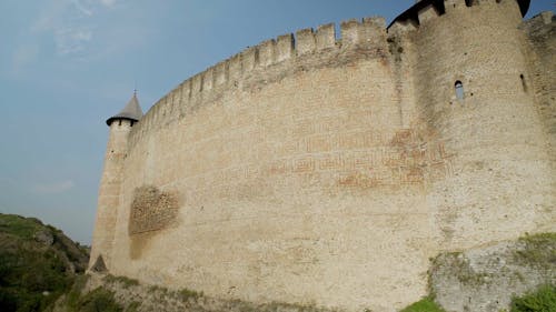 Close-up Footage of a Beautiful Castle