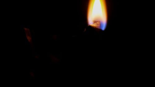 Close-Up Shot of a Burning Flame