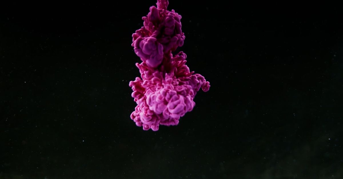 Diffusion Ink Animation High-Speed Photography of Pink Ink Diffusion in Water Free Stock Video ...