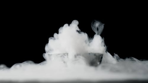 Studio shot of smoke against black background
