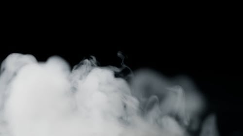 Close-up shot of white smoke