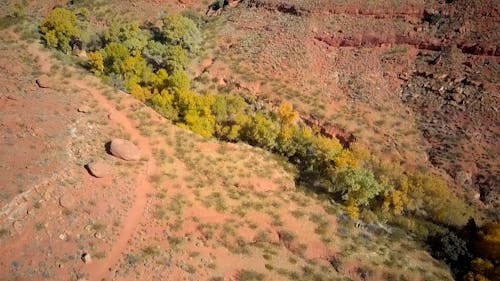 Drone Footage of Geological Formations in a Desert