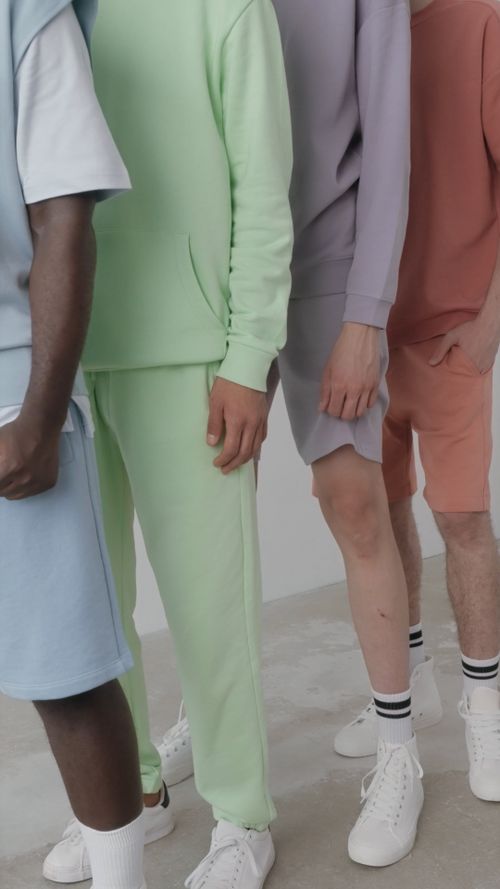 People wearing colorful clothes