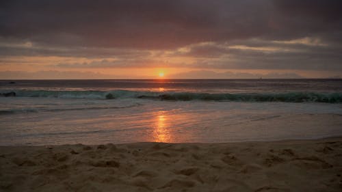 Waves Crashing at the Beach