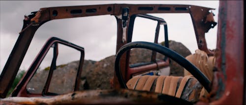 Close up of a Rusted Car