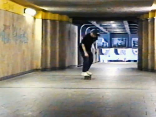 A Skater Doing a Trick