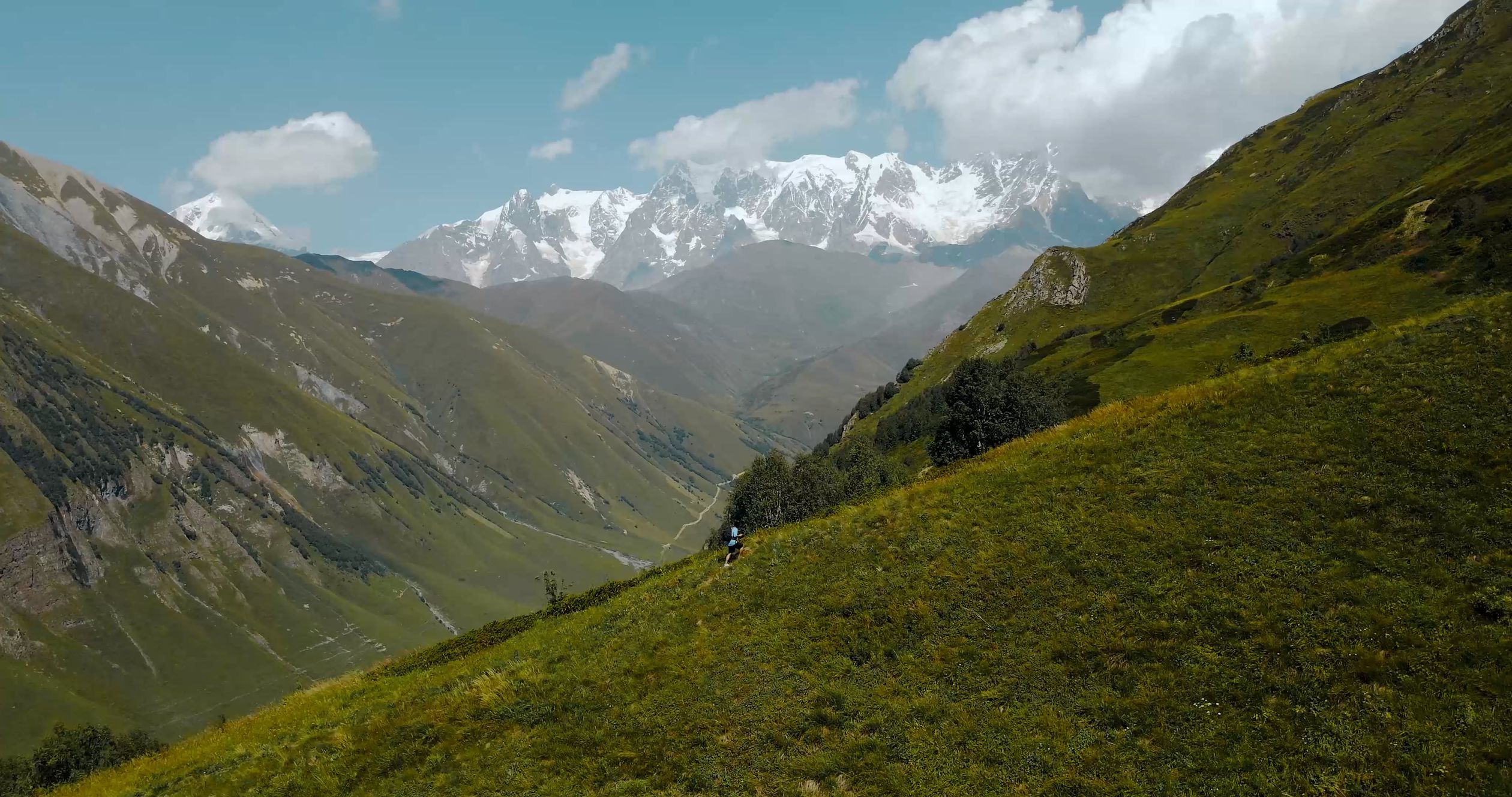 Drone Footage of a Picturesque Mountain Region Free Stock Video Footage ...