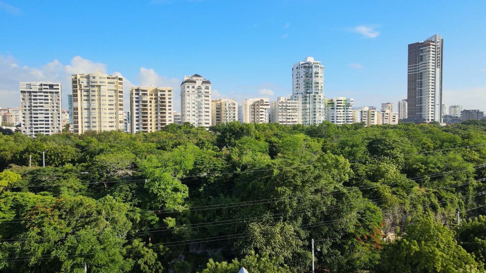 Santo Domingo skyline; exact Piantini location not verified