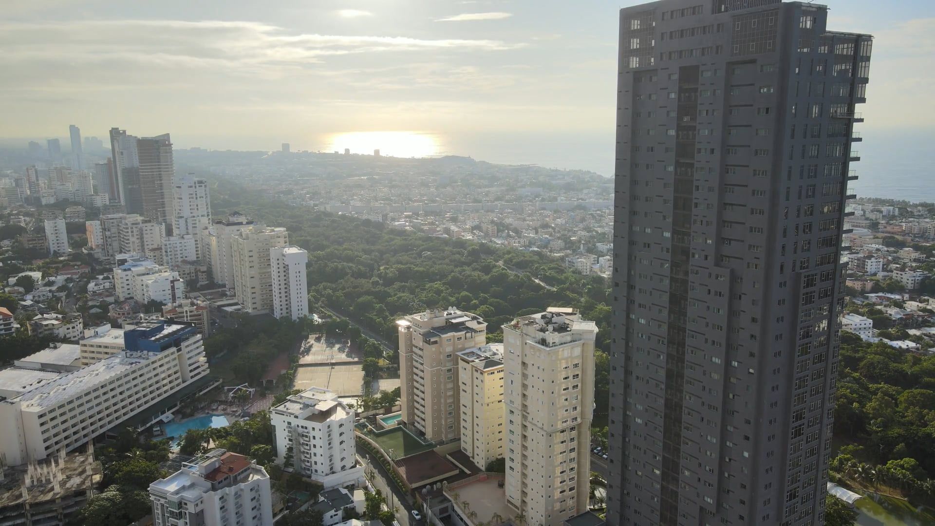Drone footage of skyscrapers in city Free Stock Video Footage, Royalty ...