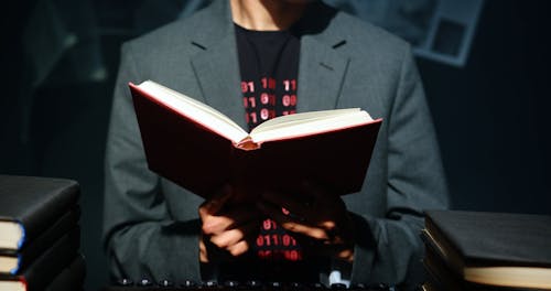 A Man Reading a Book