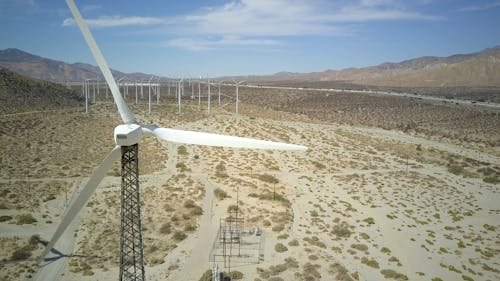 Close Up Shot of a WIndmill