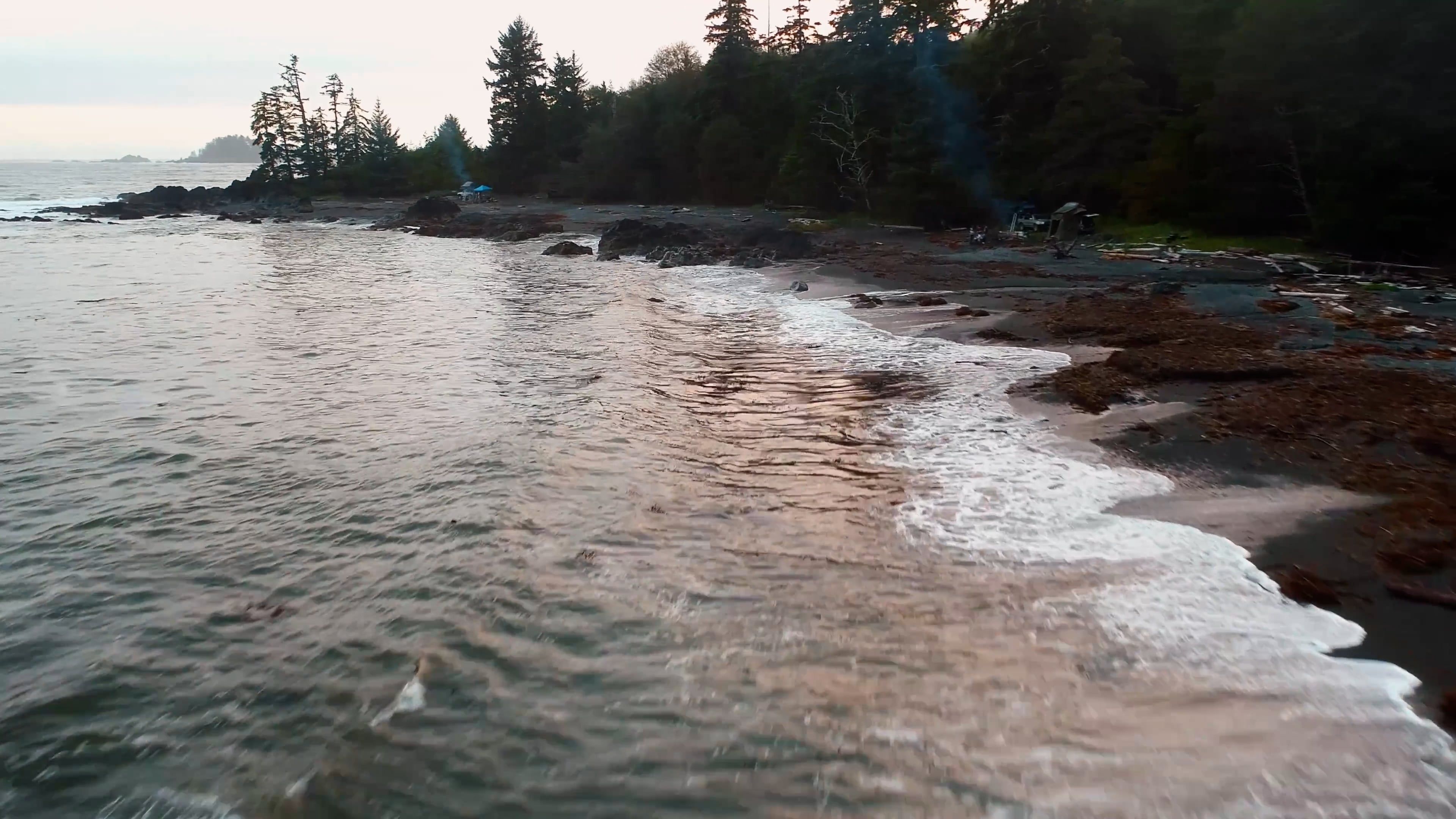 drone footage of seashore 9789793