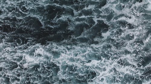 Aerial view of waves