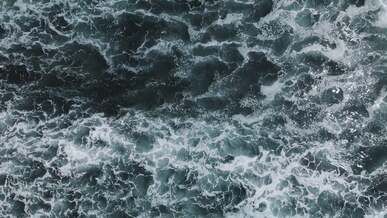 aerial view of waves