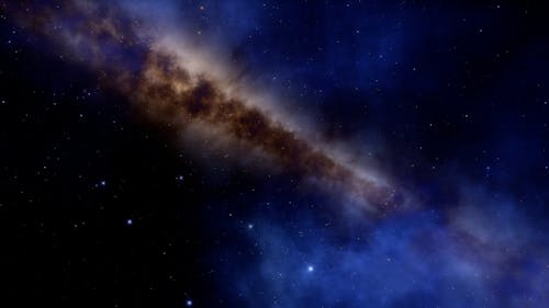 Flashing Galaxy in Space