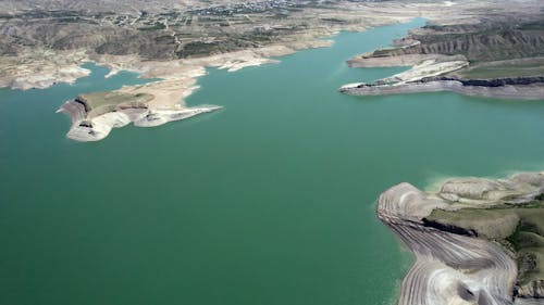 Aerial Footage of a Reservoir