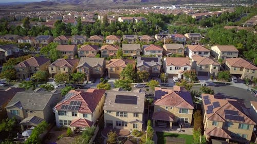 Aerial Shot of a Residential Area 