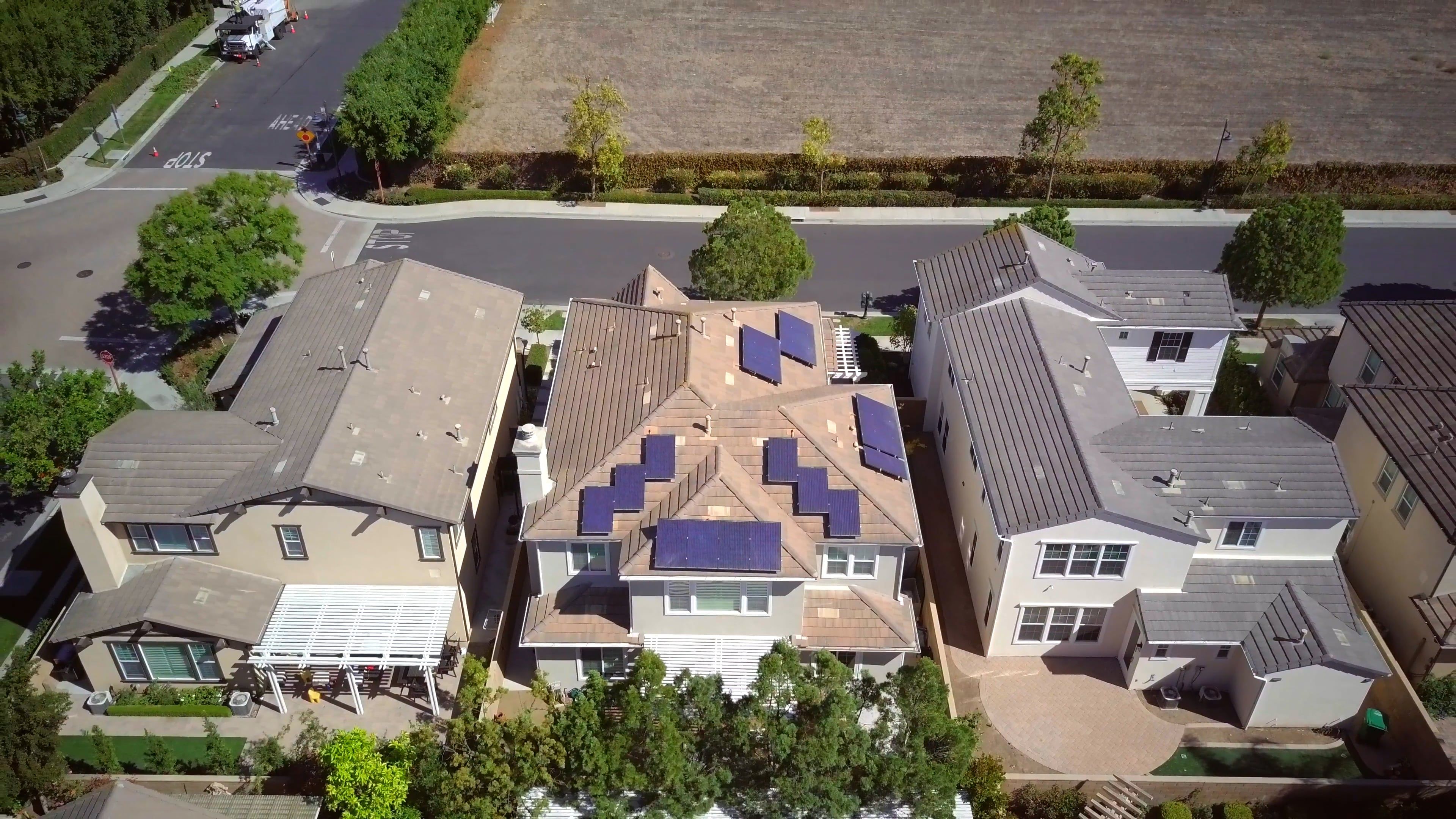 Drone Footage of a Residential Area Free Stock Video Footage, Royalty ...