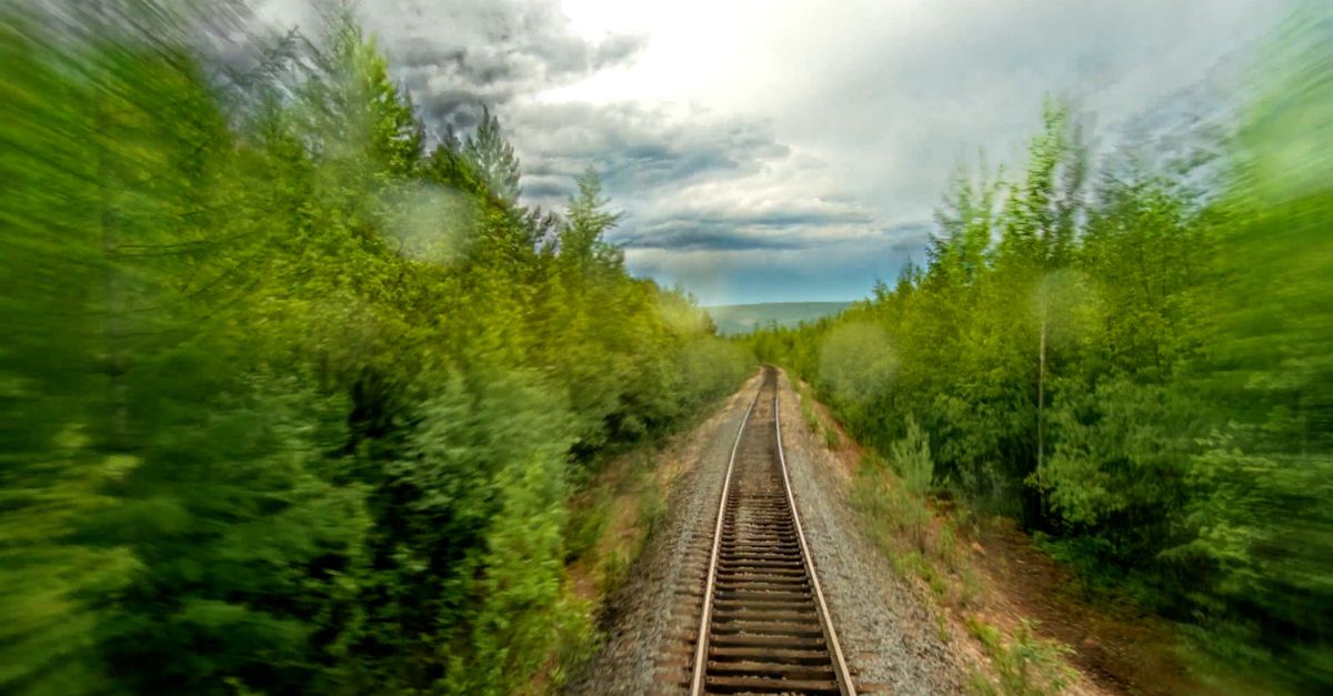 Train View Video Hyperlapse Point of View of Moving Train Free Stock Video Footage ...