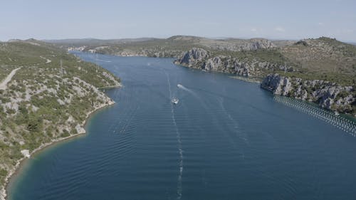 Boats Sailing on the River