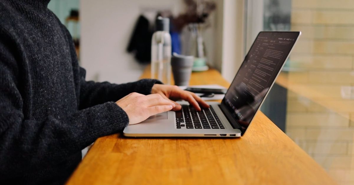 Computer Use Video Close Up Video of a Person Using Laptop Free Stock Video Footage ...
