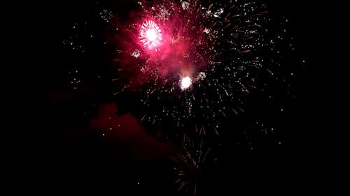 Fireworks Exploding in the Night Sky