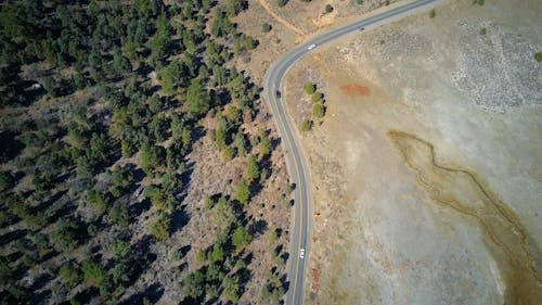 Drone Footage of Cars on the Road