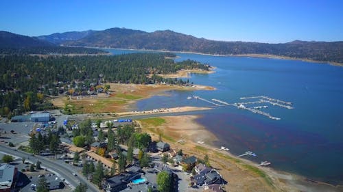 Drone Footage of a Lakeside in South California