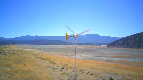 Drone Footage of a Wind Turbine