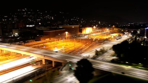 Hyperlapse of City at Night