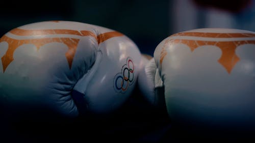 Close up of White Boxing Gloves