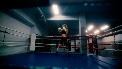 A Woman Shadowboxing 