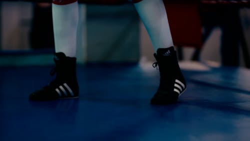 A Female Athlete Practising Boxing