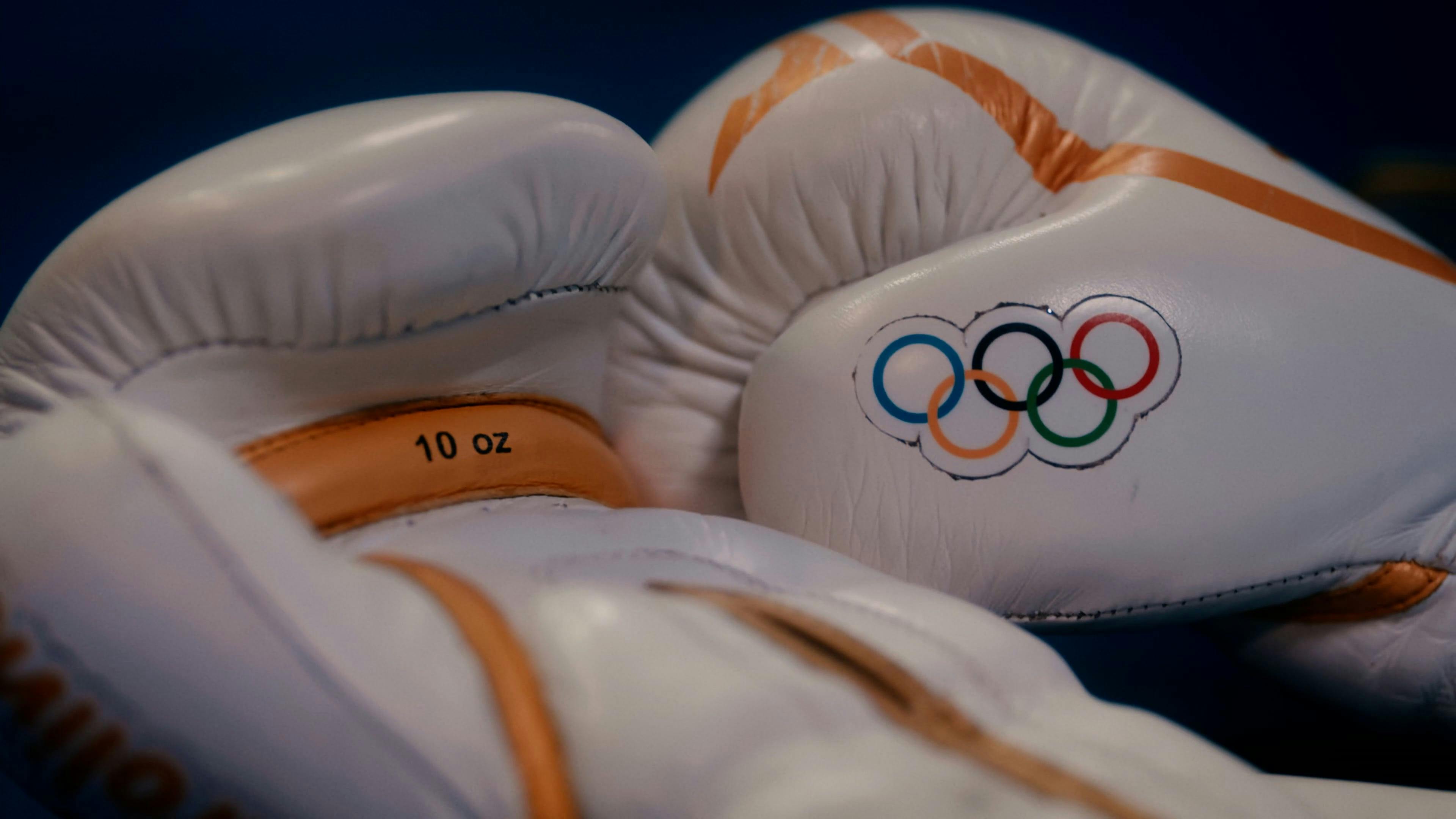 Close up of Olympic Boxing Gloves · Free Stock Video