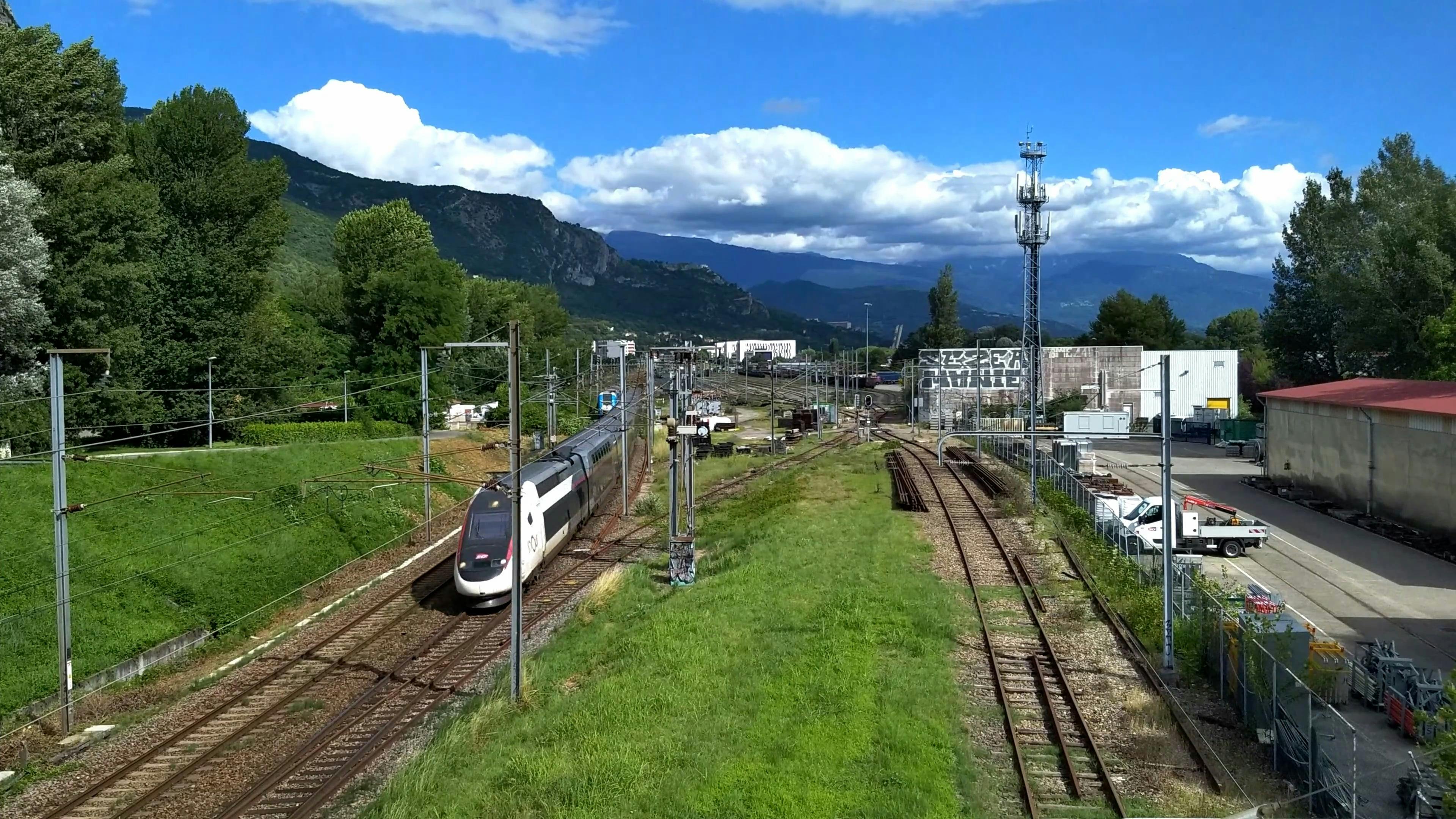 4k ultra hd video of a train