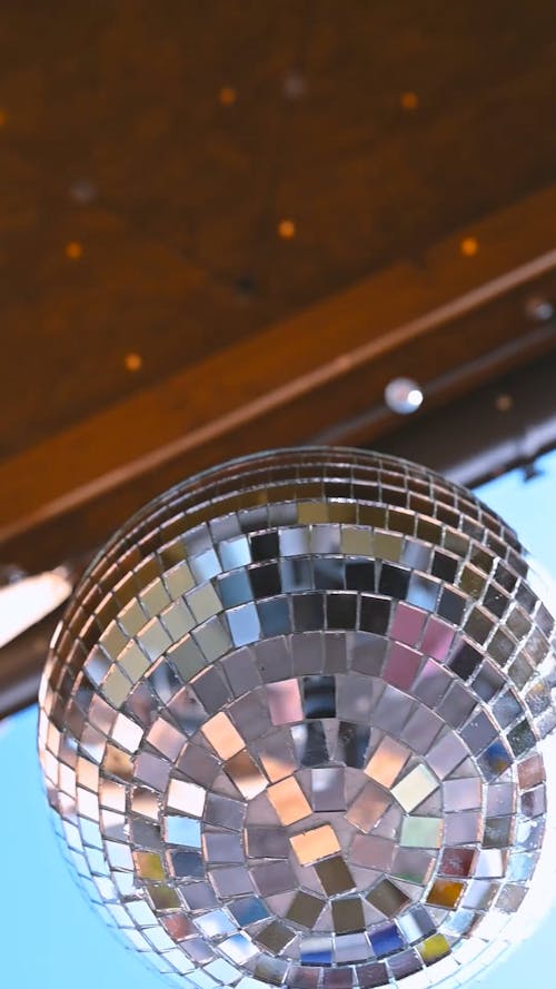 Shiny Spinning Disco Ball